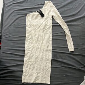 One shoulder Bebe skin tight dress